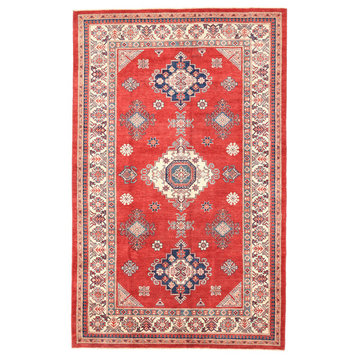 Pasargad Kazak Collection Hand-Knotted Wool Area Rug, 6'x10'