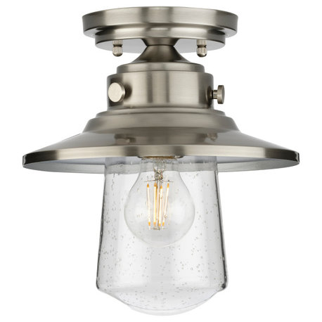 Luxury Coastal Ceiling Light, Stainless Steel