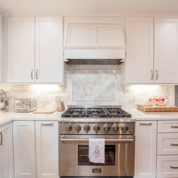 The 36" Range has 6 burners and a very large oven.