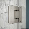 DreamLine Unidoor 48-49"W Hinged Shower Door with Support Arm in Brushed Nickel