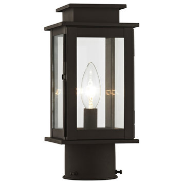 Princeton 1-Light Post Lantern, Bronze