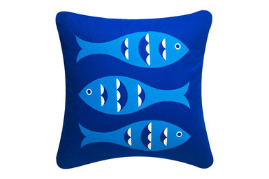 Modern Eco Coastal Throw Pillows