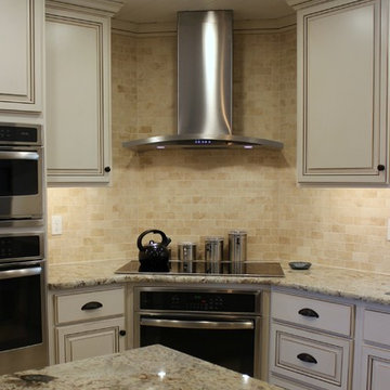 Cream & Cherry Farmhouse Kitchen