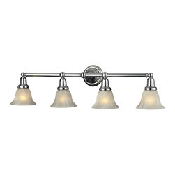 Elk Lighting - Nulco Lighting Vintage Bath 4-Light Glass Bath Bar - Ceiling Lighting