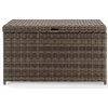 Crosley Furniture Bradenton Wicker / Rattan Patio Deck Box in Weathered Brown