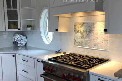 Inspiration for a coastal kitchen remodel in Denver