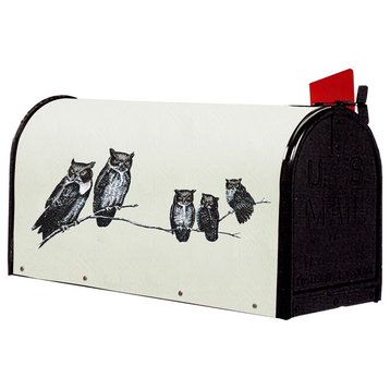 Bacova Fiberglass Wrapped Mailbox, Owls
