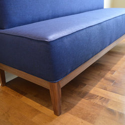 Custom Kitchen Bench Walnut Base - Dining Benches