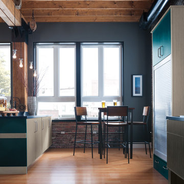 Omega Cabinetry: Modern Industrial Kitchen
