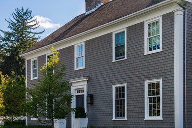 Beach style exterior home photo in New York