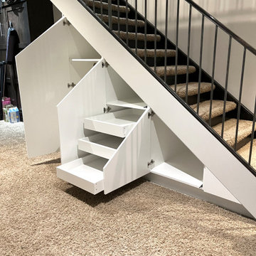 Under-stairs storage cabinet