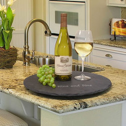 Epicureanist Slate Lazy Susan - Serving Trays