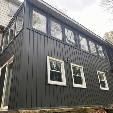 CertainTeed Vinyl Siding Board & Batten Installation, Media PA 19063 – Before &