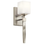 Kichler Lighting - Kichler Lighting 55000NI Marette - One Light Wall Bracket - The Marette 5 inch 1 light wall sconce with satinMarette One Light Wa Brushed Nickel Satin *UL Approved: YES Energy Star Qualified: YES ADA Certified: n/a  *Number of Lights: Lamp: 1-*Wattage:75w A19 bulb(s) *Bulb Included:No *Bulb Type:A19 *Finish Type:Brushed Nickel
