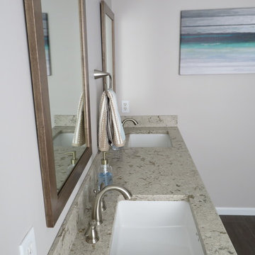 Driftwood Looking Bathroom Cabinetry