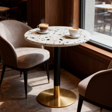 Concrete Terrazzo Tables For Bistro & Cafe