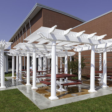 Elliston Elementary - Vinyl Pergola