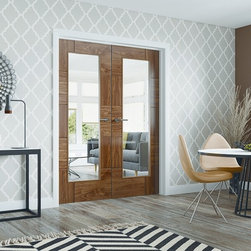 Ravenna Walnut Glazed Rebated Pair - Internal Doors