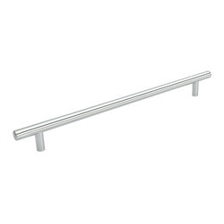 Cosmas - Cosmas 305-480CH Polished Chrome 18-7/8&rdquo; CTC (480mm) Euro Bar Pull [10-PACK] - Cabinet And Drawer Handle Pulls
