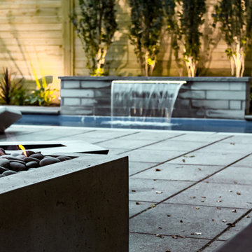 Front & Back Yard Project: Fibreglass Pool, driveway, interlocking, landscaping