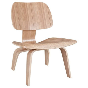 Fathom Wood Lounge Chair, Natural