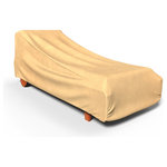 Budge - Budge All-Seasons Patio Chaise Lounge Cover Extra Large (Nutmeg) - The Budge All-Seasons Patio Chaise Lounge Cover, Medium provides high quality protection to your outdoor chaise lounge chair. The All-Seasons Collection by Budge combines a simplistic, yet elegant design with exceptional outdoor protection. Available in a neutral blue or tan color, this patio collection will cover and protect your patio furniture, season after season. Our All-Seasons collection is made from a 3 layer SFS material that is both water proof and UV resistant, keeping your furniture protected from rain showers and harsh sun exposure. The outer layers are made from a spun-bonded polypropylene, while the interior layer is made from a microporous waterproof material that is breathable to allow trapped condensation to flow through the cover. Our outdoor chaise lounge covers feature Cover stays secure in windy conditions. With our All-Seasons Collection you'll never have to sacrifice style for protection. This collection will compliment nearly any preexisting patio decor, all while extending the life of your outdoor furniture. This patio chaise cover measures 36" H x 36" W x 86" D
