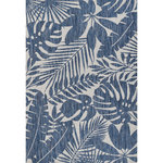 Novogratz - Novogratz Villa Salerno Machine Made Transitional Area Rug Blue 7'10" X 10'10" - An indoor/outdoor rug assortment that exudes contemporary cool, this modern area rug collection features repetitive patterns inspired by international architectural motifs. The all-weather rug series emphasizes graphic geometric prints, using high contrast charcoal grey, chambray blue, fuchsia pink and russet red shades to draw attention toward the floor. Manufactured from durable polypropylene fibers, the decorative floorcovering series is a staple for statement-making interior and exterior spaces.