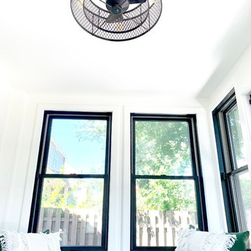 Simply Striking Sunroom Office
