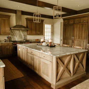 Rustic Sub-Zero and Wolf Kitchen
