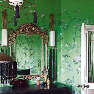 Hand painted wallpaper showroom