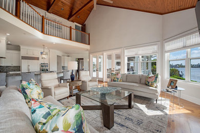 Living room - transitional living room idea in Miami