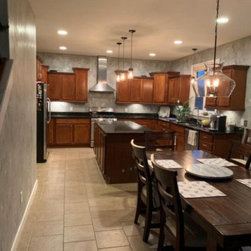 Concrete wall finish