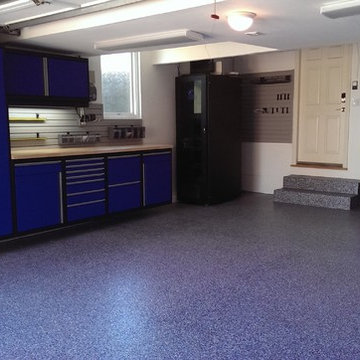 Steel Cabinets and Durable Garage Floor Solution