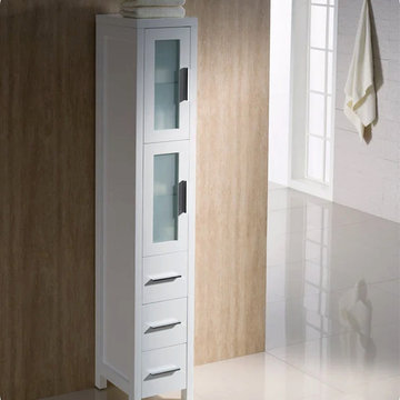 Fresca Torino Espresso Tall Bathroom Linen Side Cabinet