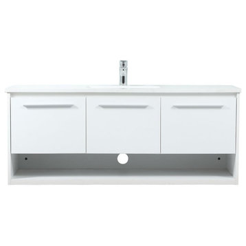Elegant VF43548MWH 48"Single Bathroom Vanity, White