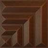 Bolt EnduraWall Decorative 3D Wall Panel, 19.625"Wx19.625"H, Aged Metallic Rust
