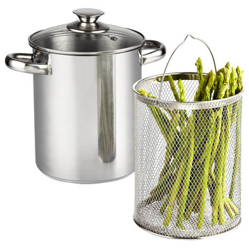 Cook N Home 4 Quart Vegetable Steamer Pot, Stainless Steel
