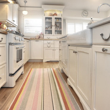 Light Country French Kitchen with Vintage Elements