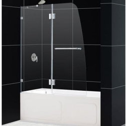 DreamLine - DreamLine Plumbing Supplies. AquaLux 48 in. x 58 in. Frameless Pivot Tub/Shower - Bathtubs