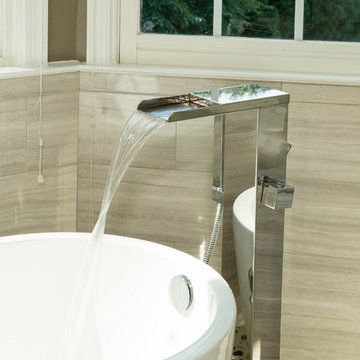 A Modern Spa Like Master Bathroom in McLean VA