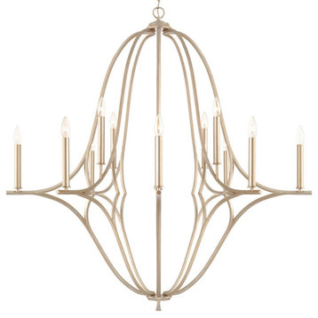 Capital Lighting 450001 Claire 12 Light 48"W Candle Style - Brushed Champagne
