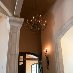 Elegante Vine and Leaf Oil Rubbed Bronze Crystal Chandelier - Chandeliers