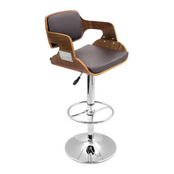 Fiore Bar Stool - WALNUT/BROWN - Bar Stools And Counter Stools