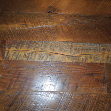Reclaimed barnwood floor