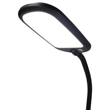 Slim Design LED Bright Reader Natural Daylight Full Spectrum Floor Lamp Black