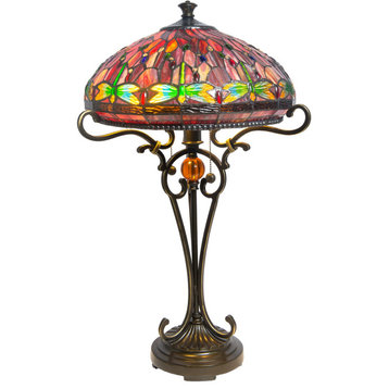 Evelyn 2 Light Table Lamp, Antique Golden Bronze