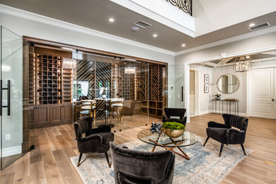 Wine cellar - traditional wine cellar idea in Los Angeles
