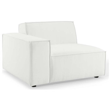 Restore Left-Arm Sectional Sofa Chair, White