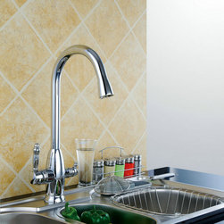 Modern Design Two Handles Mixer Kitchen Tap T3002 - Kitchen Faucets