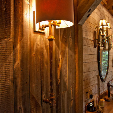 Reclaimed and Rustic Materials Make A Cabin Cozy